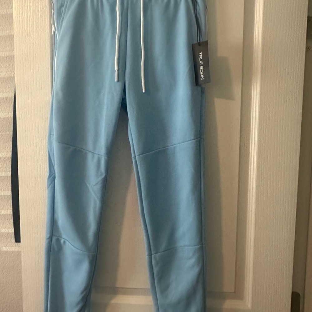 True Born sky blue NWT large men’s joggers
